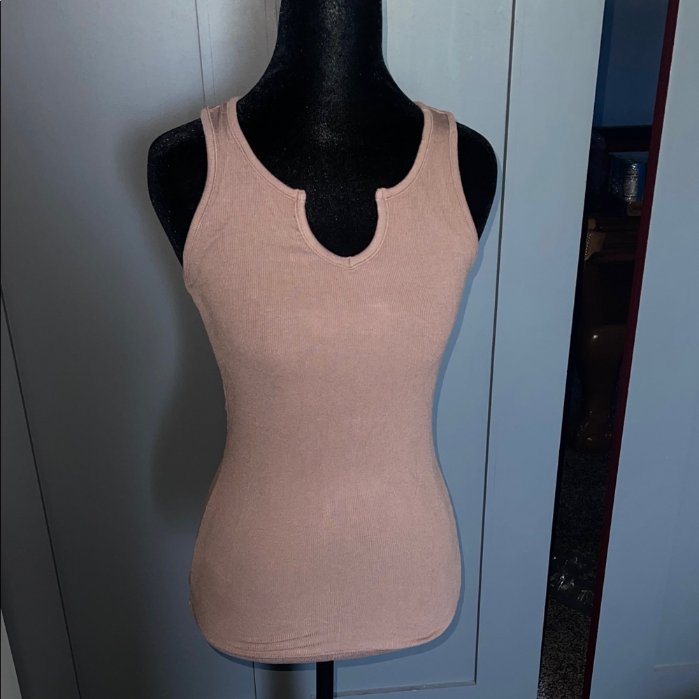 Women's Sleeveless Tan Top